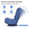 5-Position Folding Floor Gaming Chair with 360 Degrees Swivel Base Suitable for Any Room
